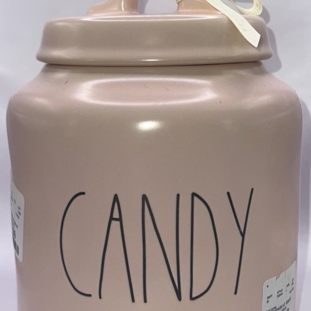 SOLD BRAND NEW 2023 Rae Dunn Light Pink Luster CANDY Valentine Flour